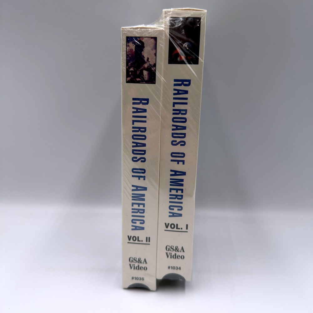 Railroads of America Collection Vol I & II VHS GS&A Video Factory Sealed Set